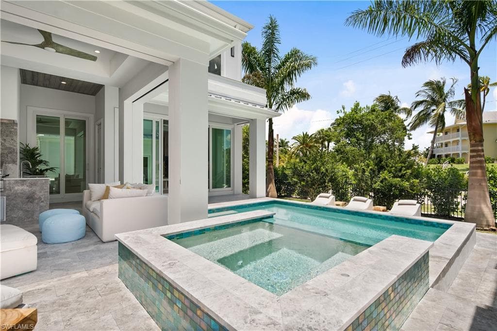 view from cabana entry