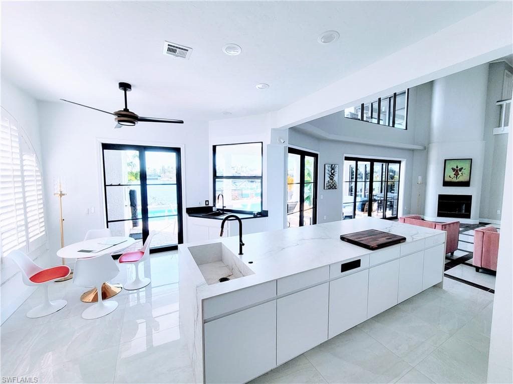 Kitchen with a wealth of natural light
