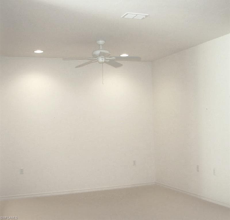 Den without furniture