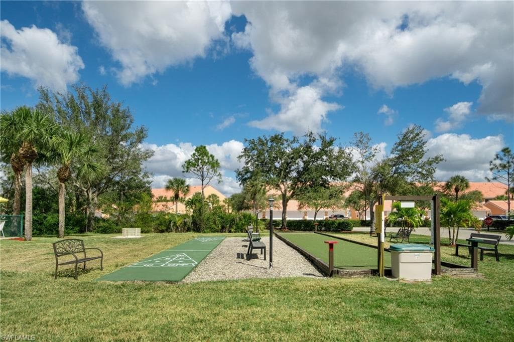Bocce ball and shuffleboard