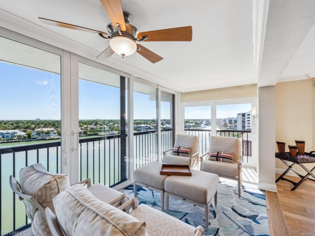 Lanai with open Bay view
