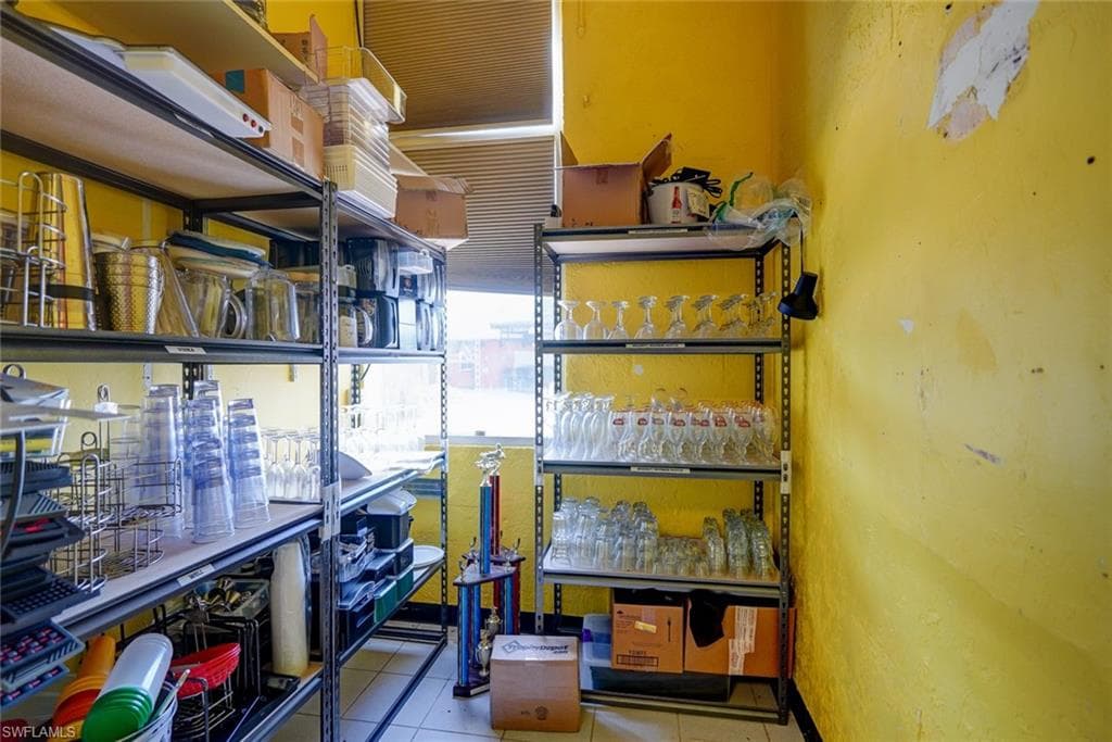 View of storage area