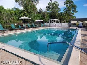 Heated swimming pool