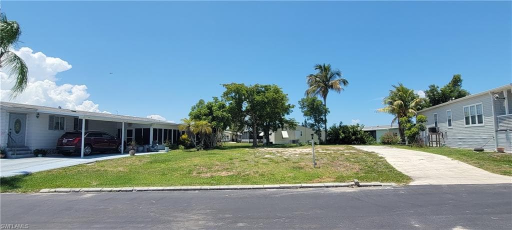 View of front of the vacant lot 65 feet by 104 feet deep