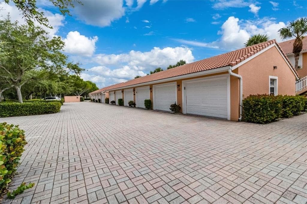 Detached one car garage are deep and has additional above storage too