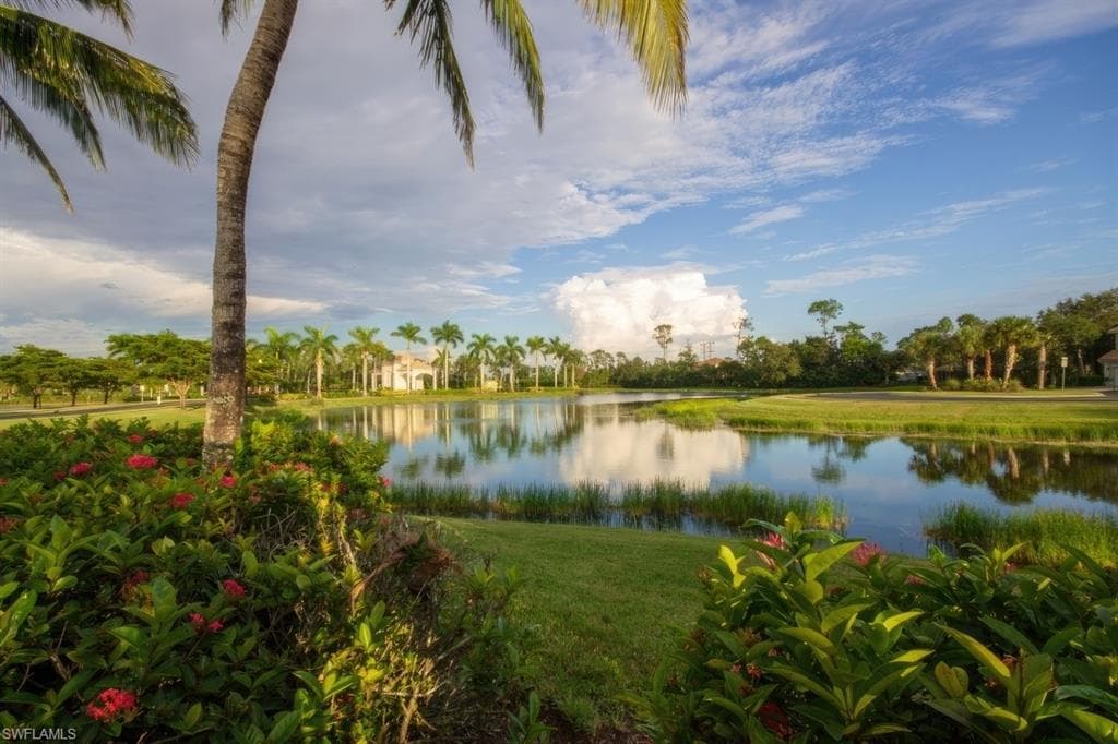 View of water feature from the clubhouse
