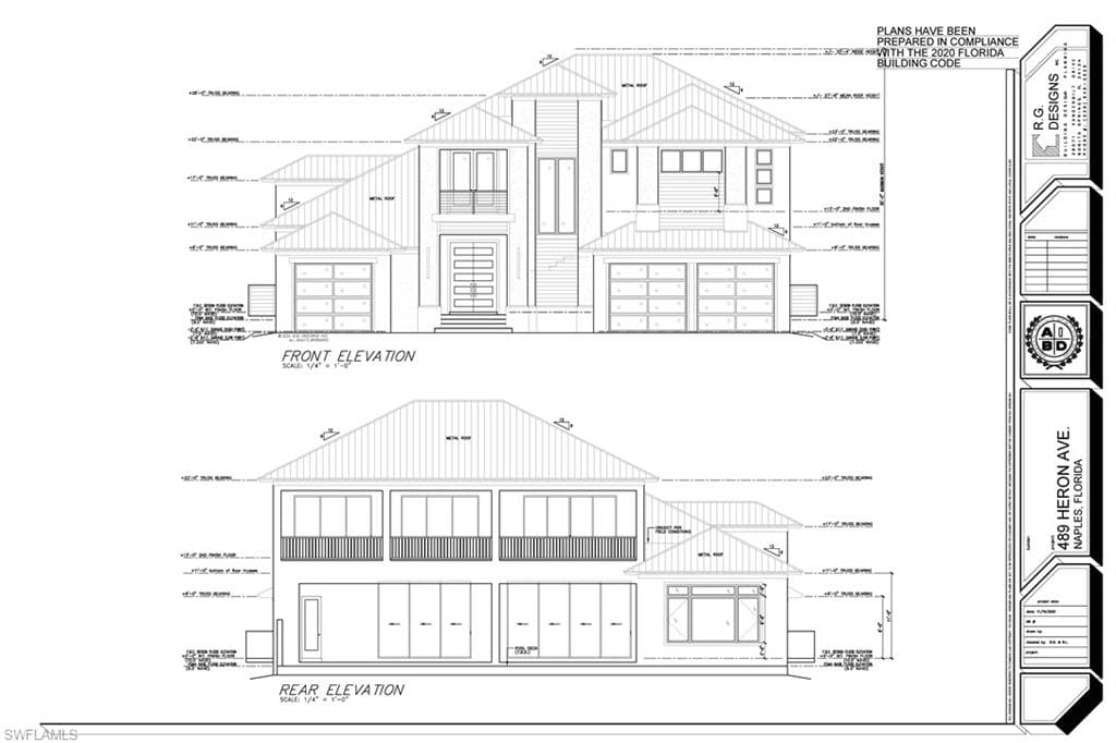 Front & Rear Elevations