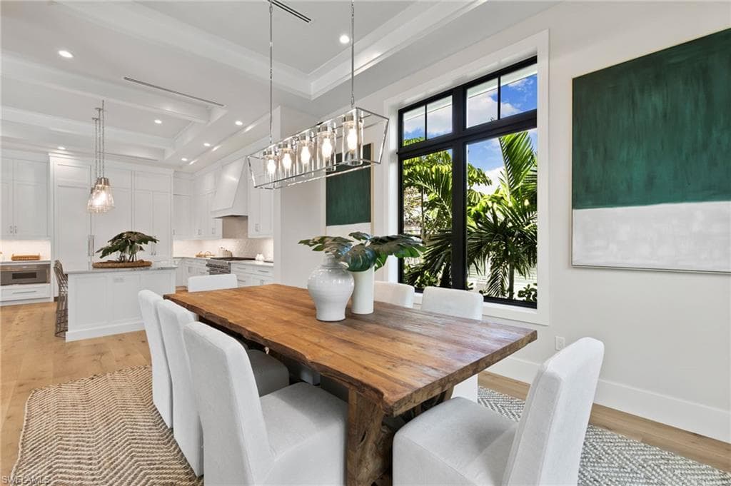 Dining Room seats 8 or even more if desired