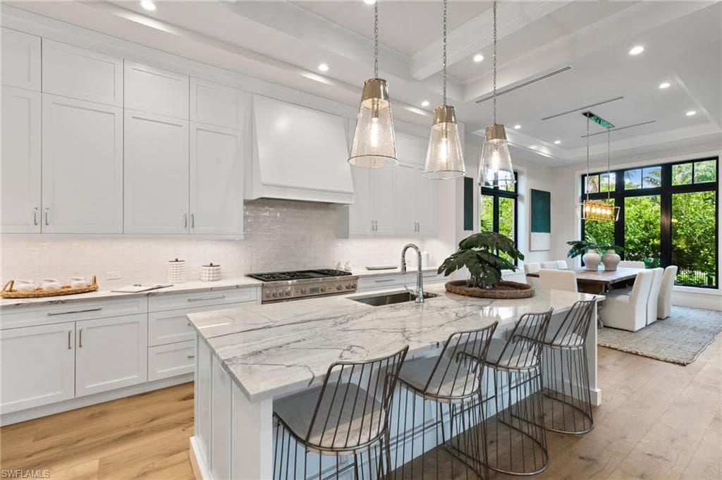 Quartize Stone (instead of more common man made Quartz) grace the Countertops