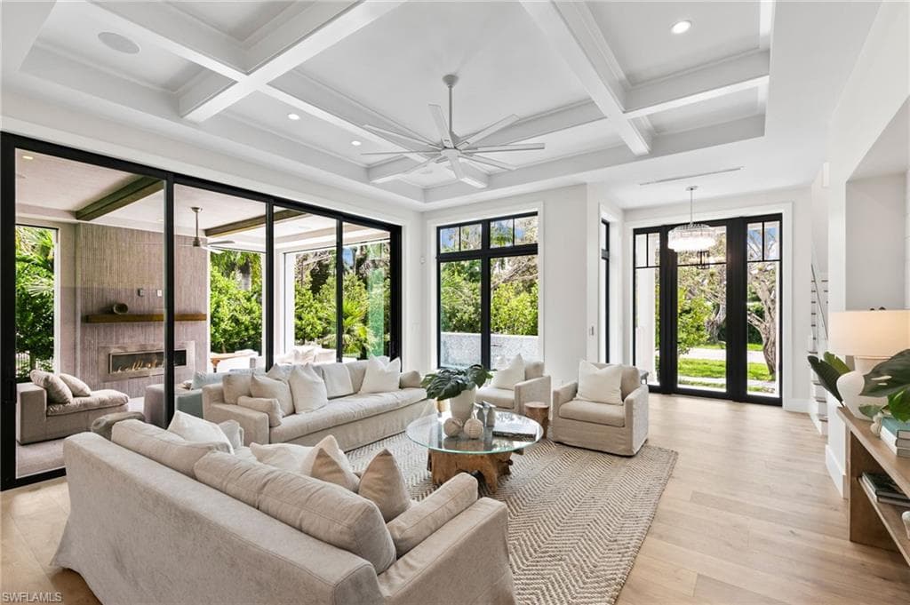 Fenced, gated yard is surrounded by a wall of trees for Privacy creating beautiful landscape Views!