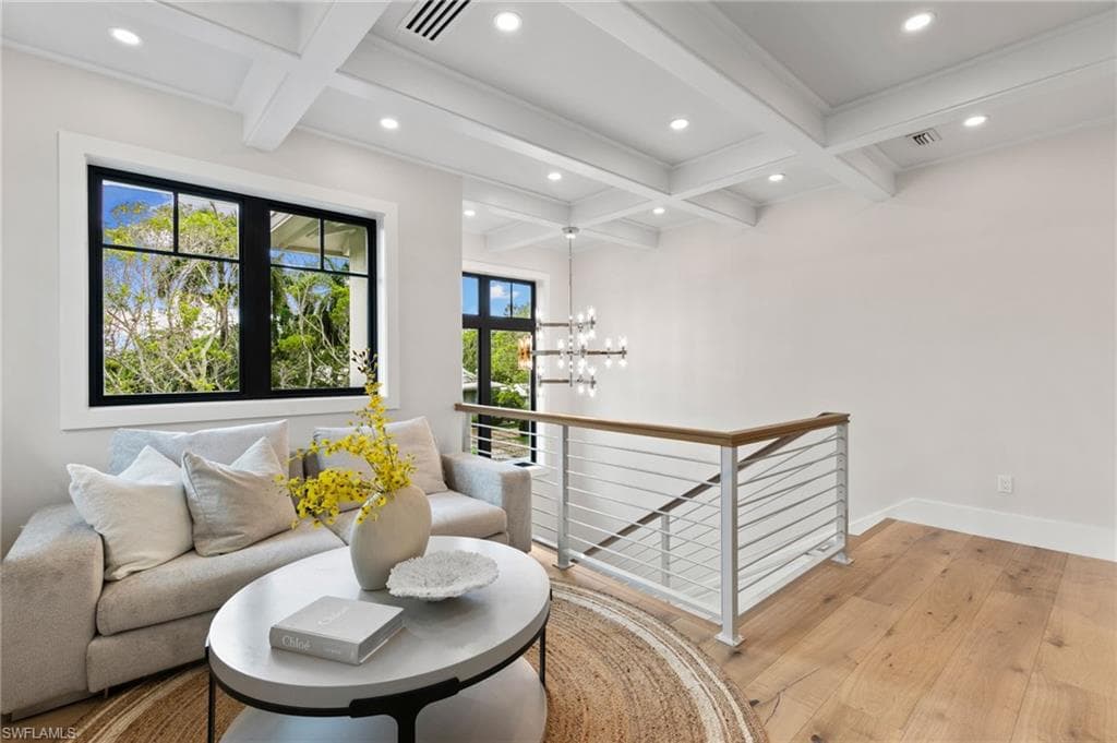 Atop the Staircase on the 2nd Floor, is an enchanting Reading/Coffee Nook with Morning Bar nearby