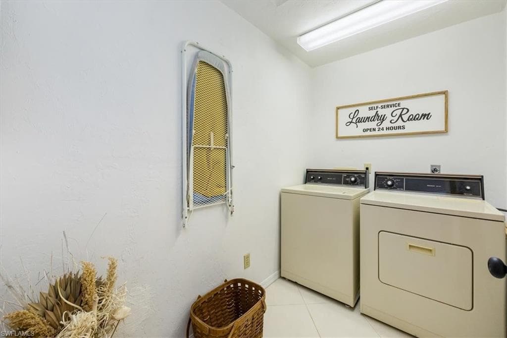 Spacious laundry room