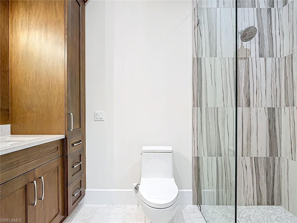 En suite bathroom in one of the guest bedrooms