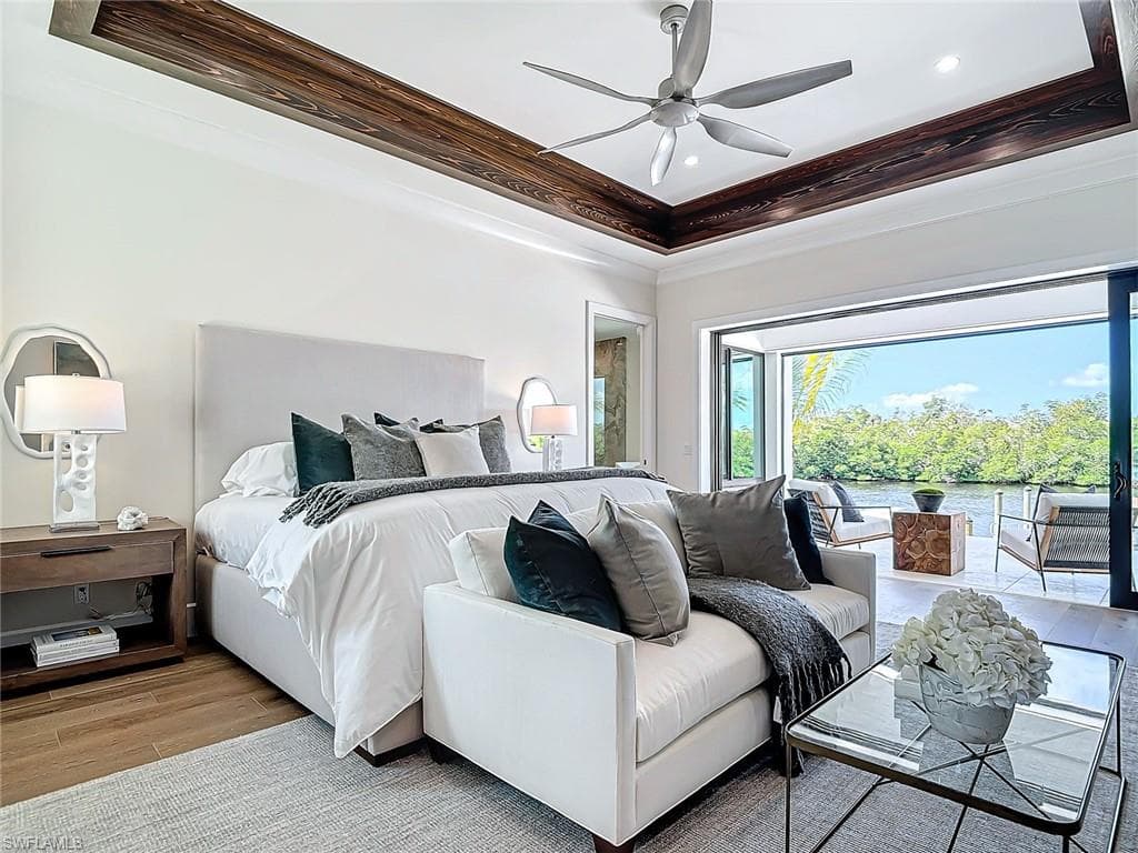 Master Bedroom also has stackable sliding glass doors.