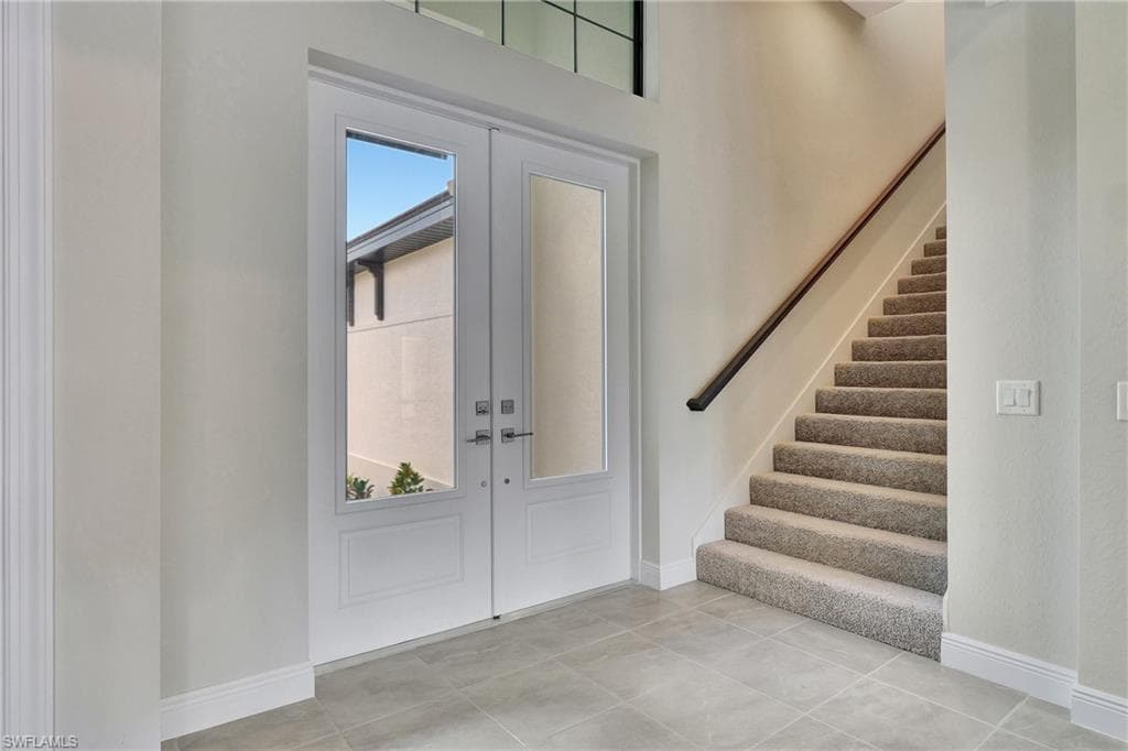 View of tiled foyer entrance