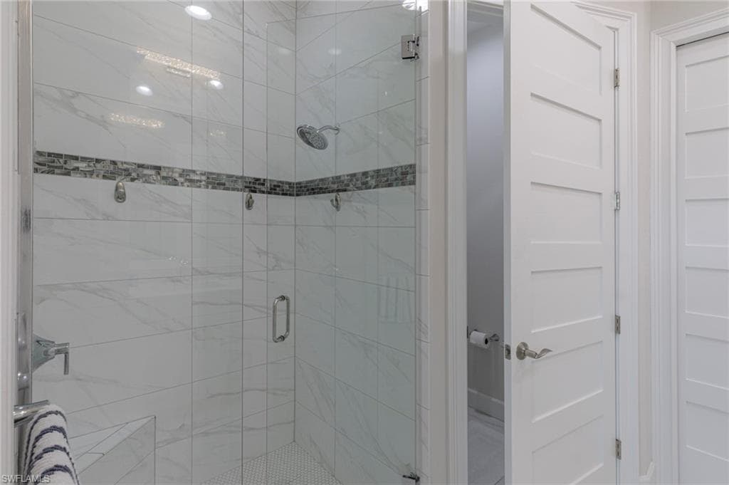 Bathroom with walk in shower