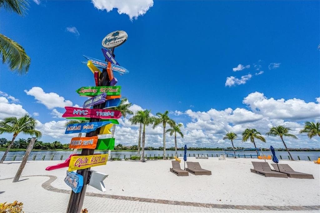 Lakeside beach