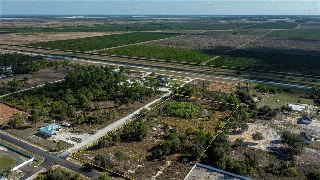 Drone / aerial view with a rural view