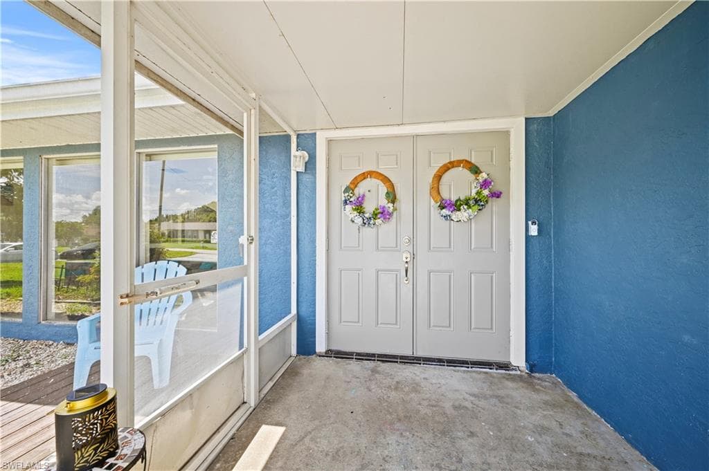 View of entrance to property