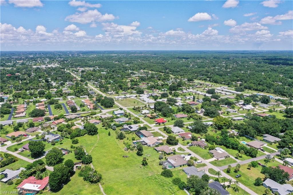 Birds eye view of property