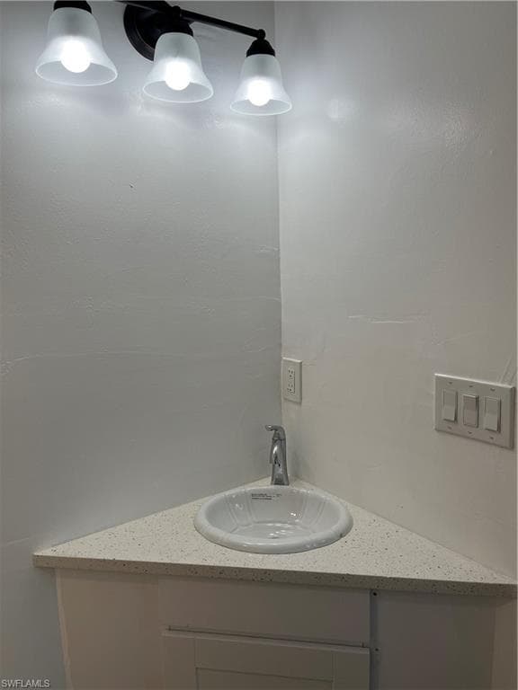 Bathroom featuring vanity