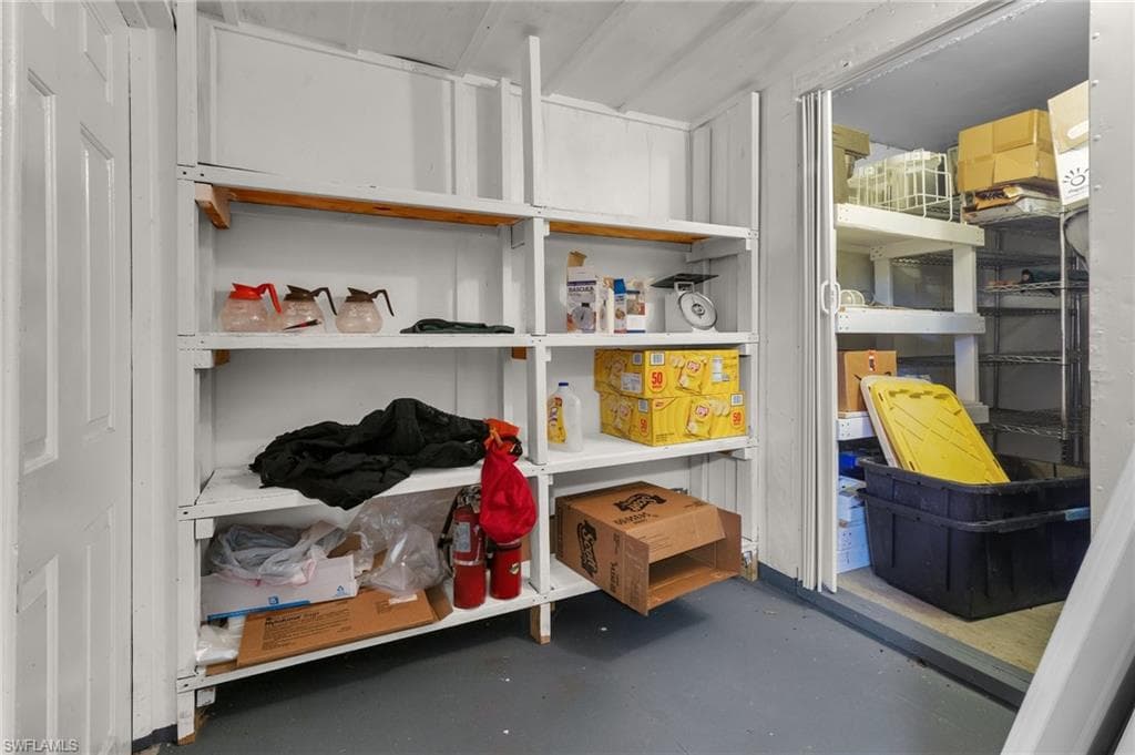 View of storage area