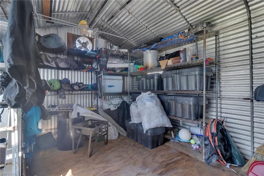 View of storage area