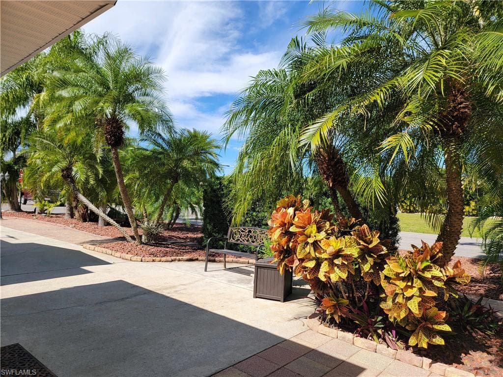 View of patio