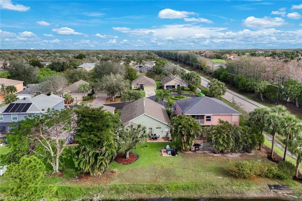 Bird's eye view featuring a residential view