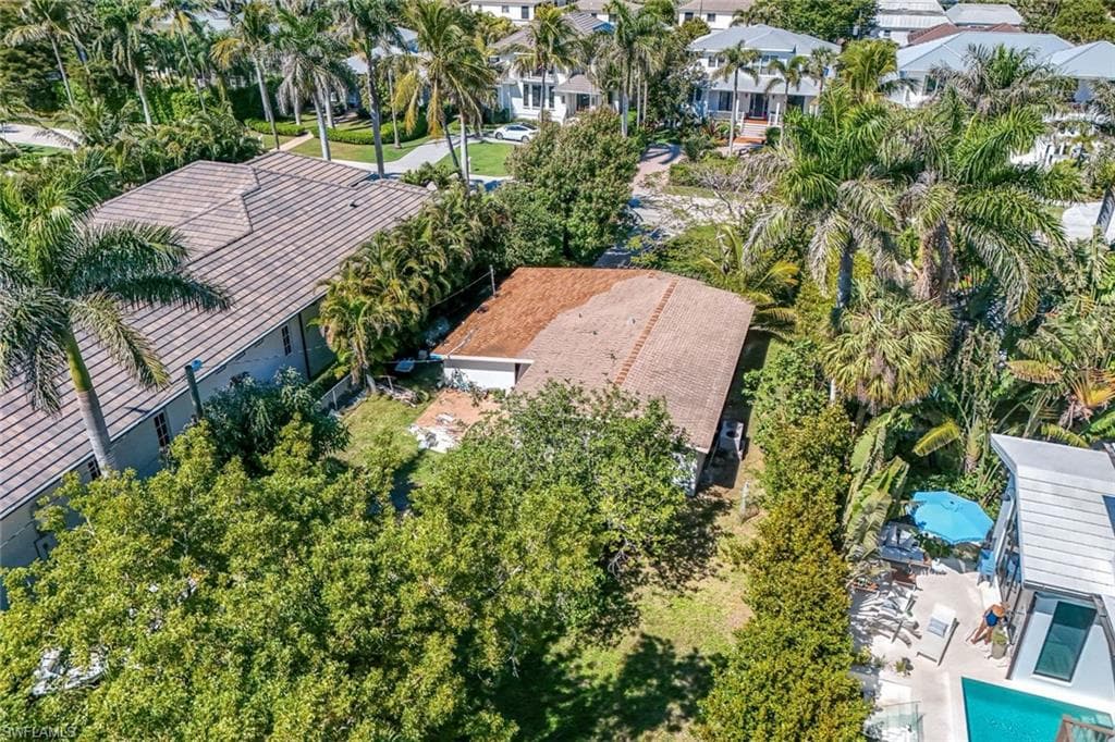 Bird's eye view featuring a residential view