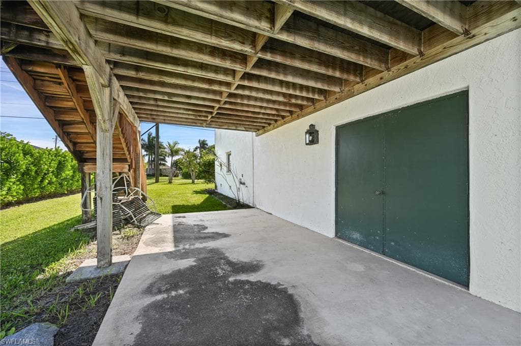 View of patio / terrace featuring stairway
