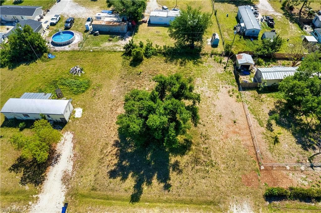 Birds eye view of property