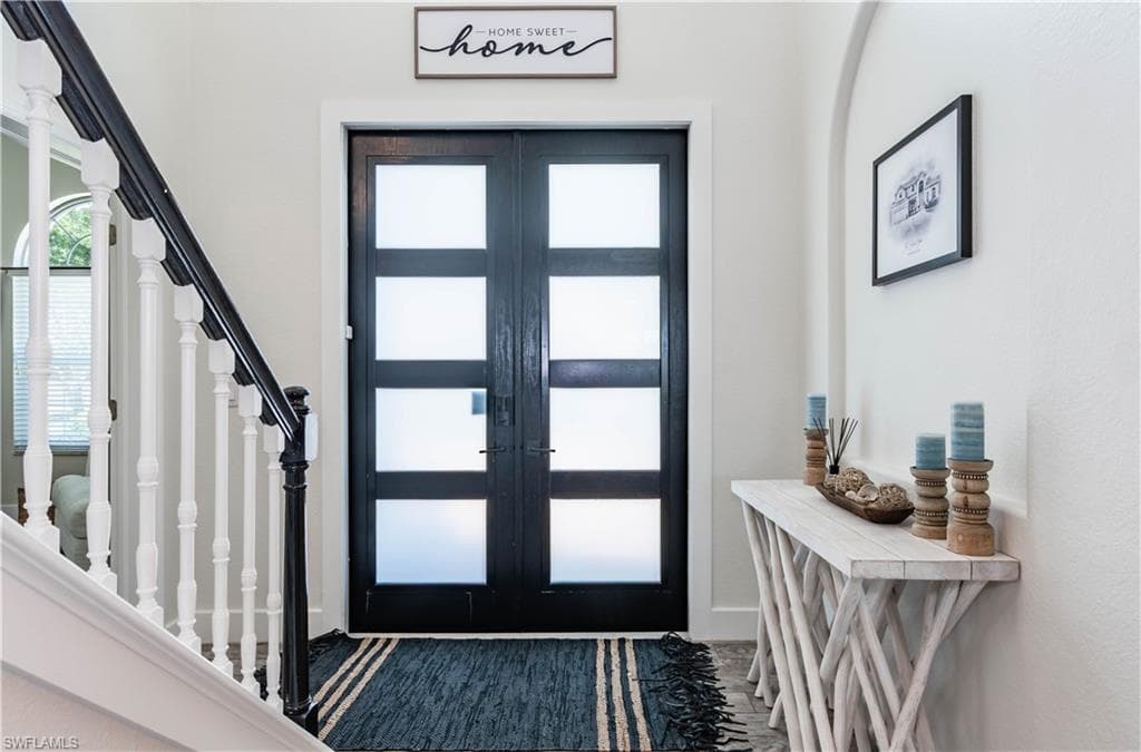 Foyer featuring stairway