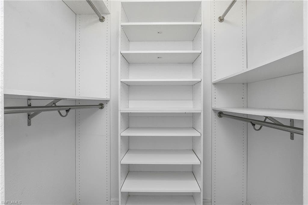 Custom closet in the Primary Bedroom