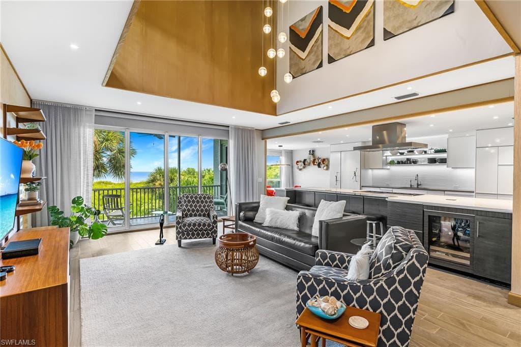 Great Room with stunning view of the Gulf