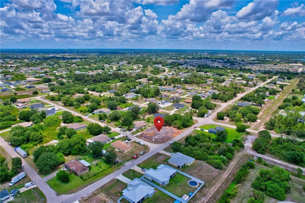 Aerial overview of property's location