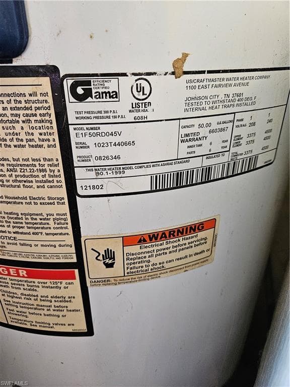50 Gall Water Heater