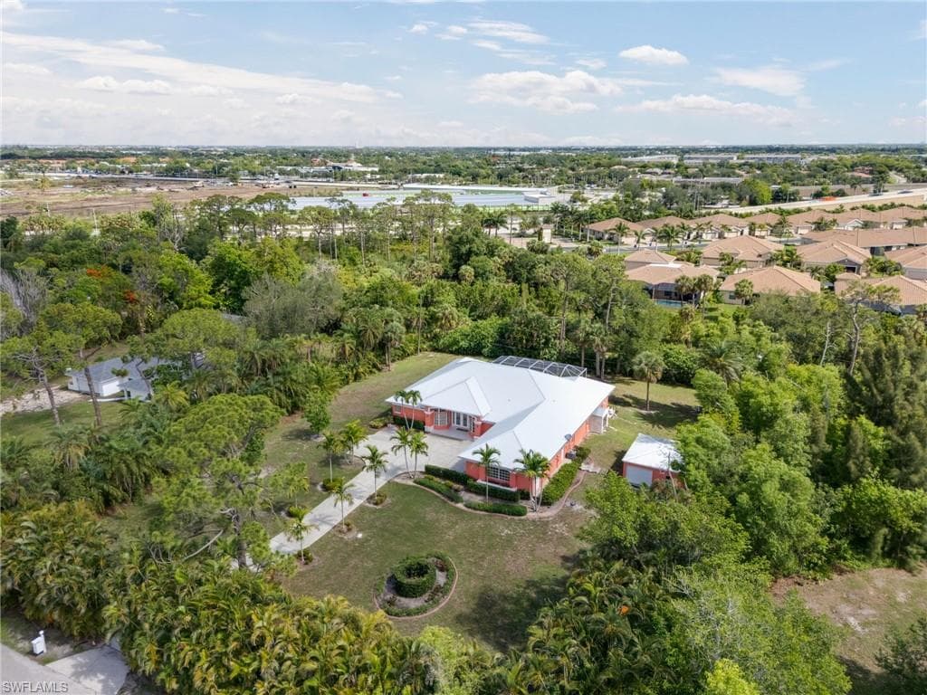 Aerial view of property and surrounding area