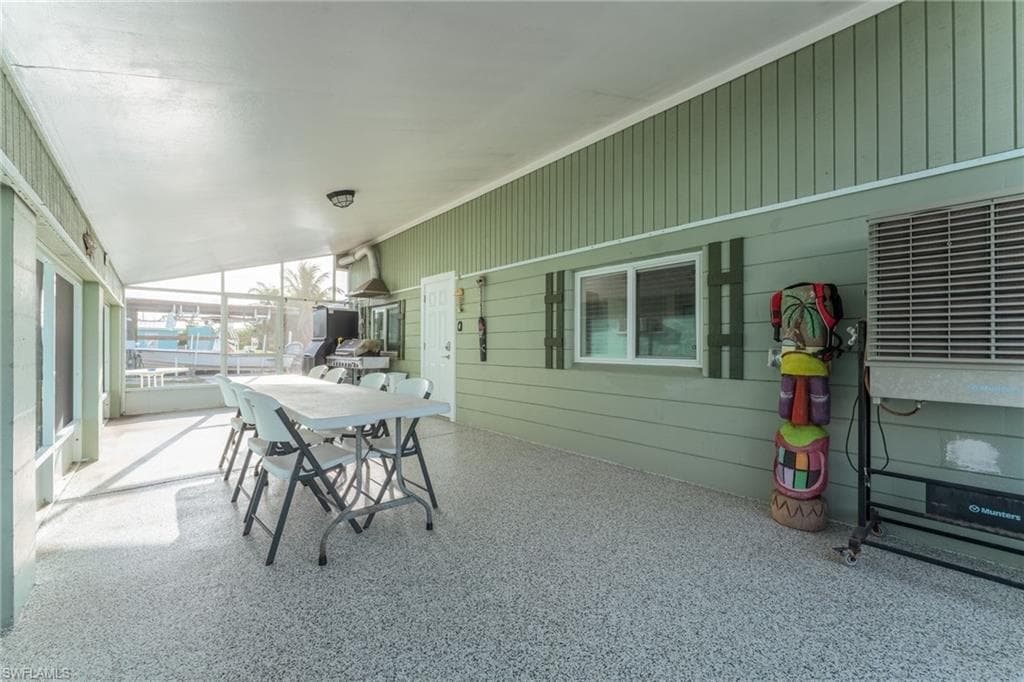 View of patio featuring outdoor dining space