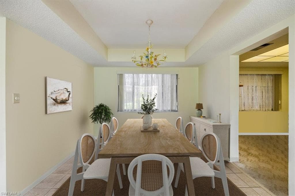Vitrually staged diningroom