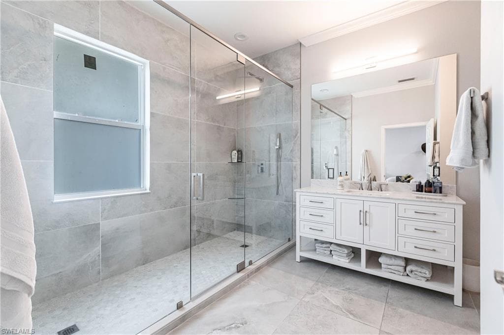 Huge guest walk in shower
