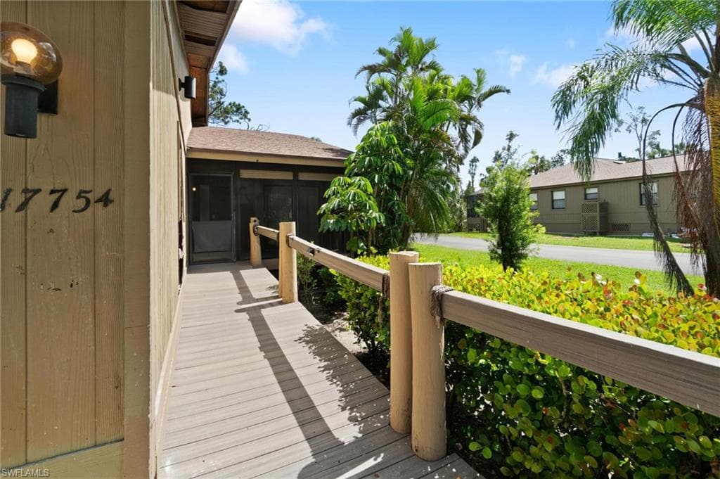 View of deck