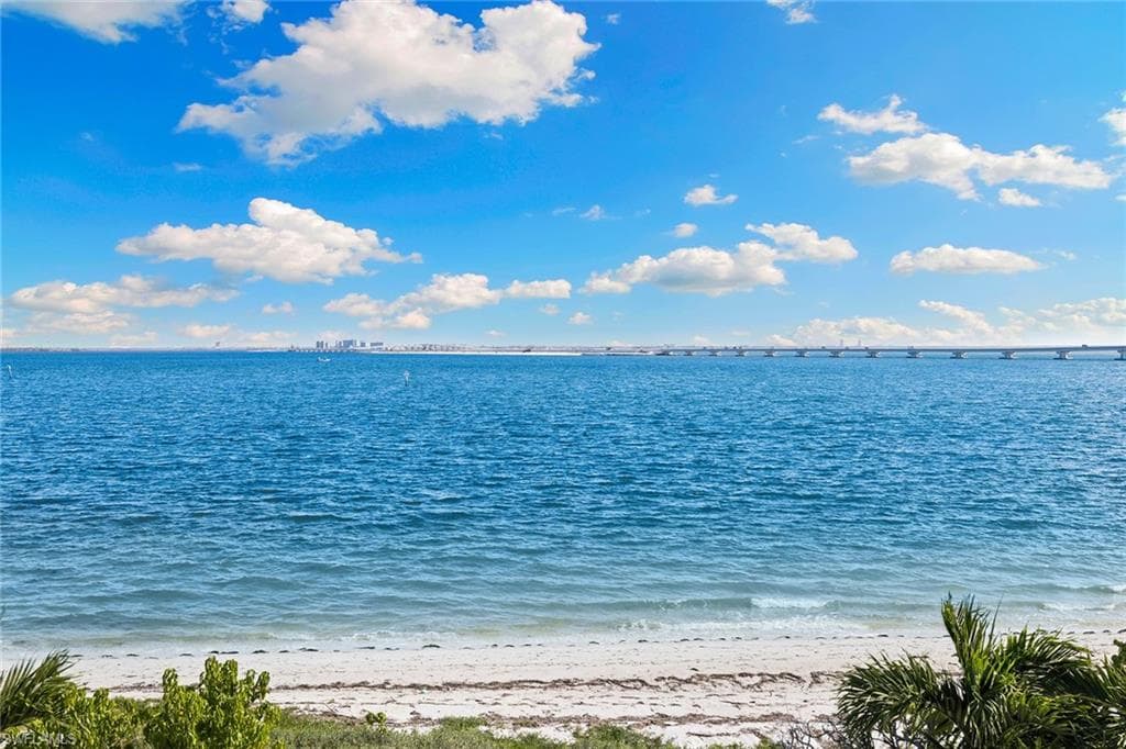 Water view featuring local beach