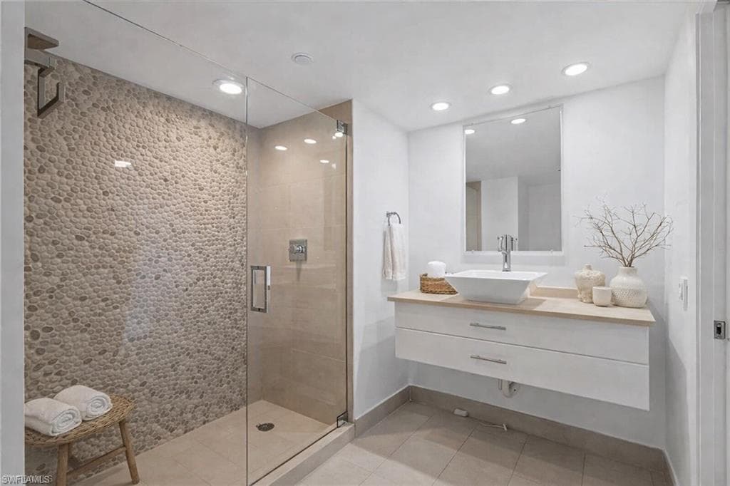 Virtually Staged Guest Bath