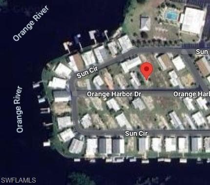 Aerial overview of property's location