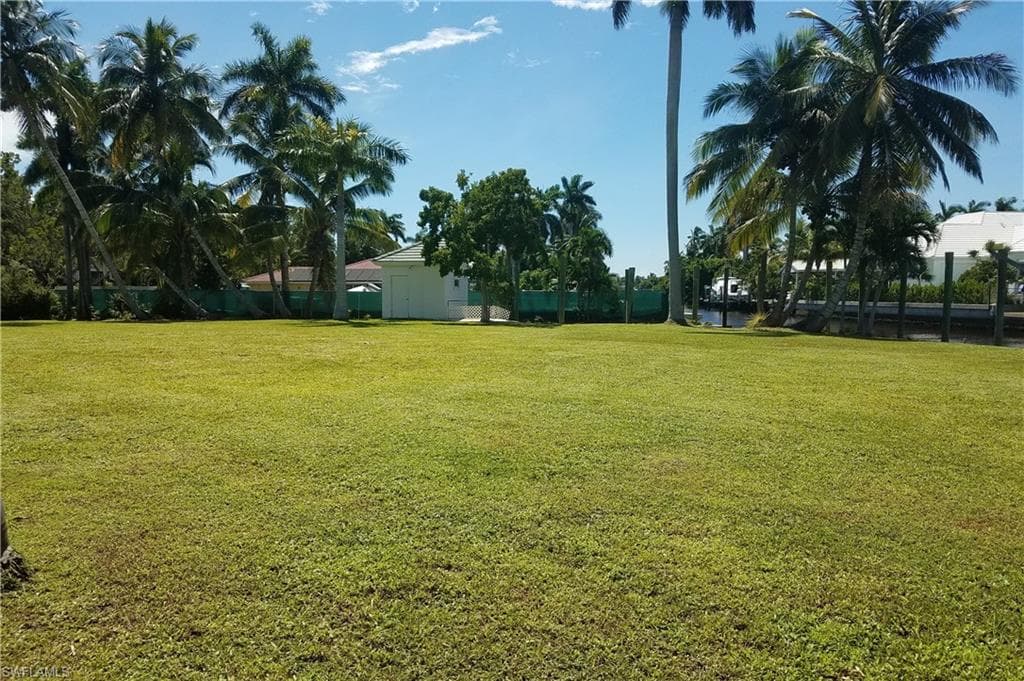 View of yard featuring a water view