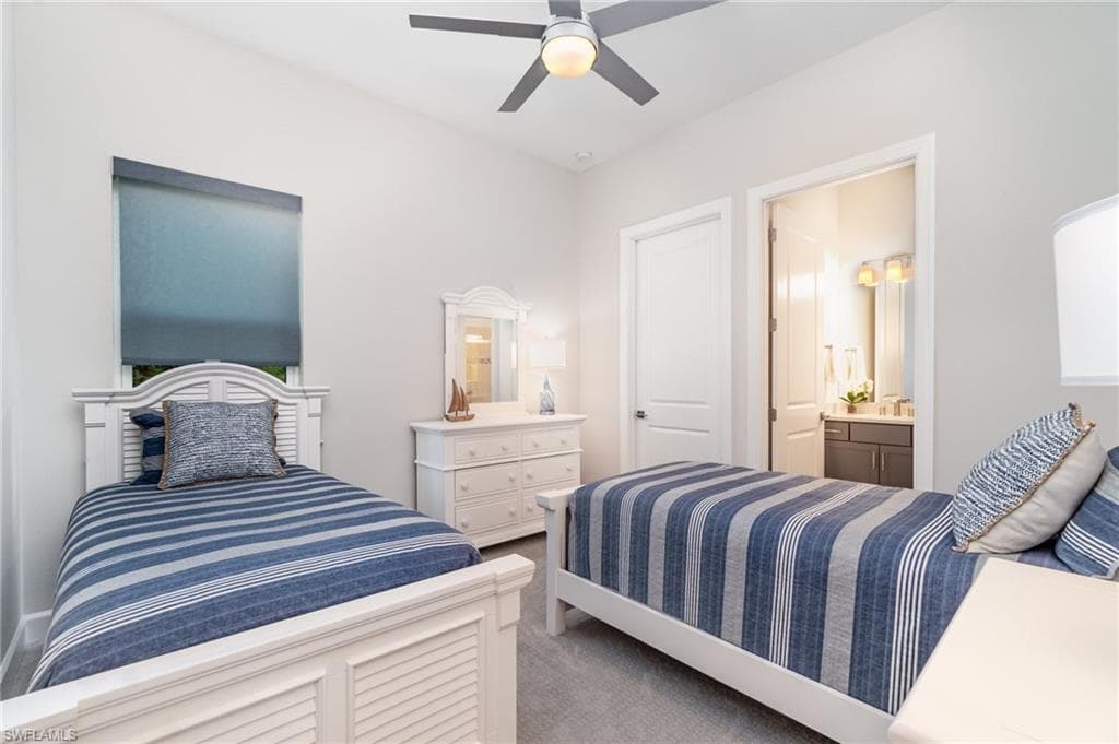 Guest Bedroom with ensuite and walk-in closet.