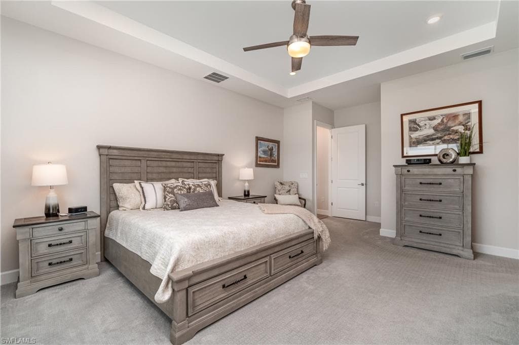 The primary bedroom is a true retreat!