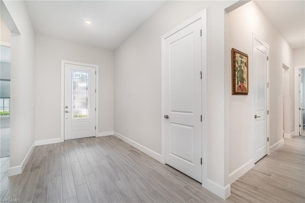 Large, welcoming entry.