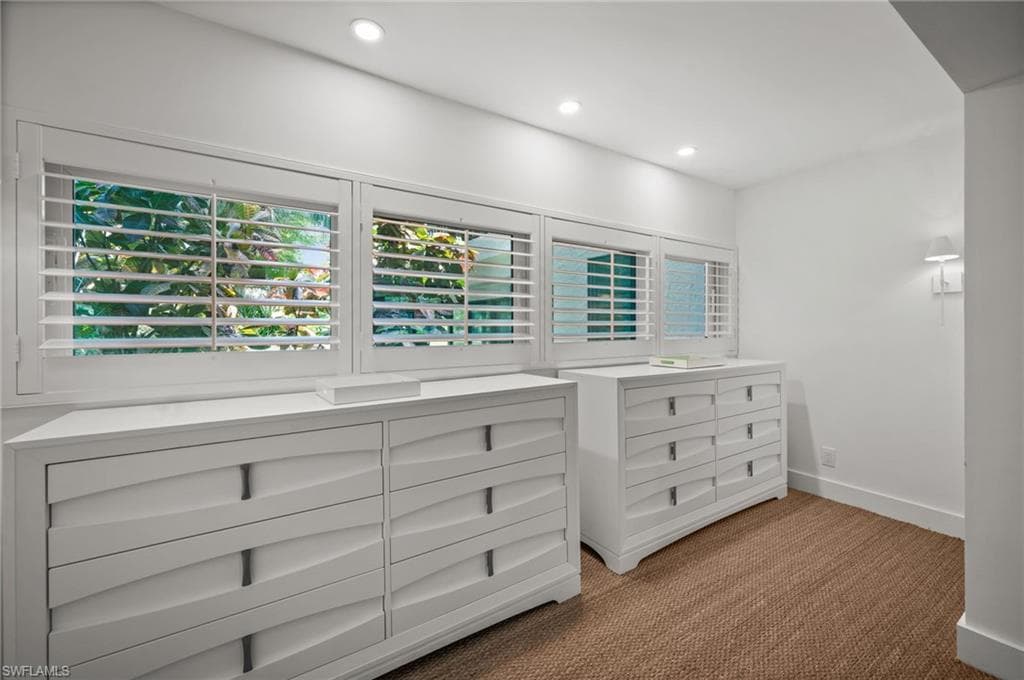 A separate dressing area with exceptional lighting!